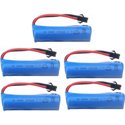 Lipo Battery 3.7V 1500mah 15c 18650 for Q70 Q85 B876 1:16 RC Car Helicopter Gun Boat Water soft Gun Battery Parts