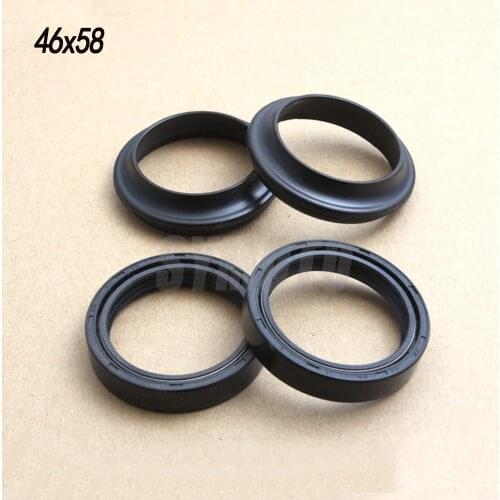 46X58X11 Motorcycle Front Fork Damper oil seal Dust cover For Kawasaki Ninja ZX-6R ZZR 600 ZX-9R VZR1800 XV19S 46*58