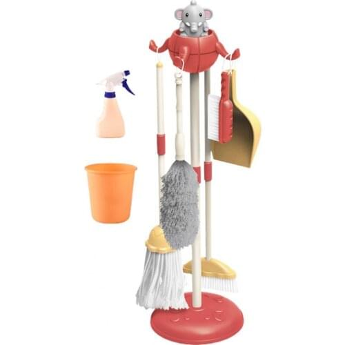 Children Simulation Mop Brush Broom Play House Boy Girl Cleaning Tool Set Pretend Play Housekeeping Toy For Kid Early Education