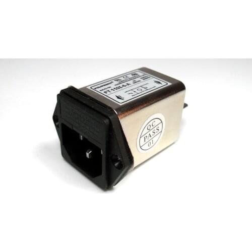 IEC socket type AC power supply filter with 3A fuse