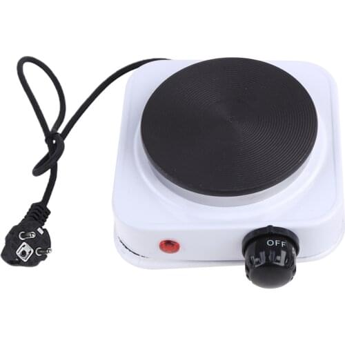 Portable Electric Burner 500W Single Stove Mini Hotplate Adjustable Temperature Furnace Home Kitchen Cook Coffee Heater
