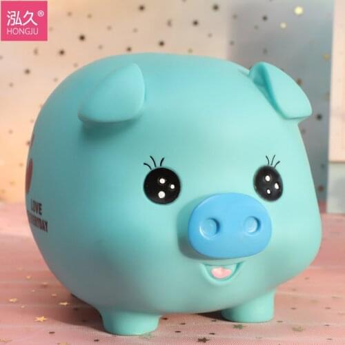 Pig Coin Bank Drop-Resistant Childrens Large Capacity Savings Bank Creative