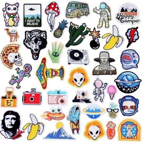 CAT Pineapple BananaCloth Mend Decorate Iron On Patch Clothes Apparel Sewing Decoration Applique Sew On Patches For Clothing