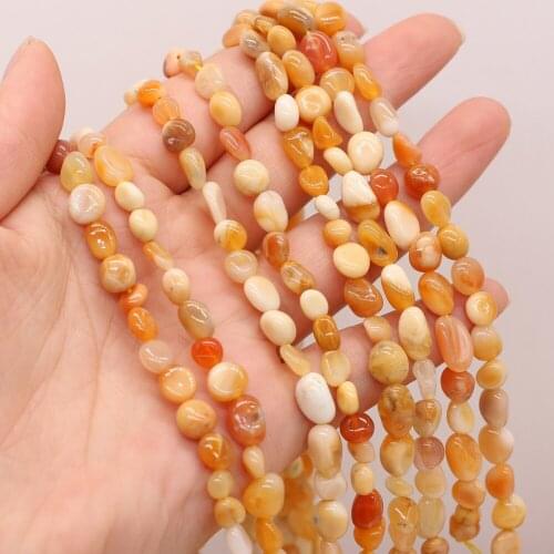 New Style Natural Stone Irregular Golden Silk Jade Loose Beads For DIY Jewelry Making Necklace Bracelet Earrings Accessory