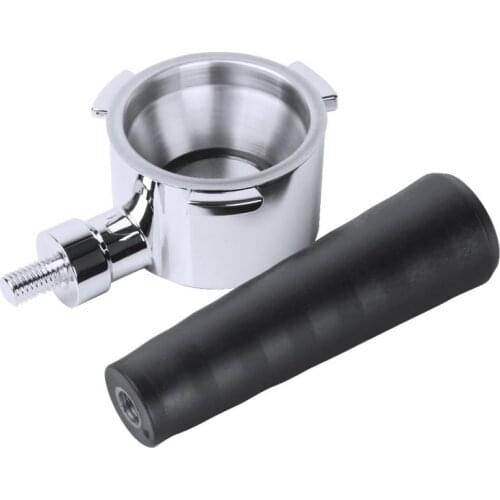 Dropshipping Coffee Filter Accessories Coffee Bottomless Stainless Steel For Filter 51MM Replacement Filter Basket Coffee Gadget