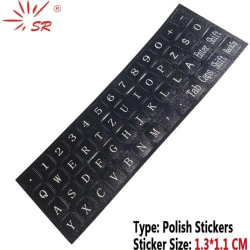SR Poland Language Polish Matte Standard Waterproof Keyboard Cover Stickers Button Letters Computer Laptop Skins Accessories