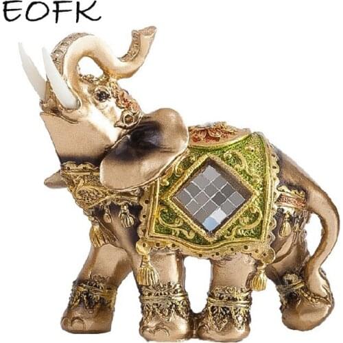 Lennuoma Resin Elephants Animal Statue Spread Wings Home Decoration Accessories Modern Art Sculpture Room Ornament Crafts