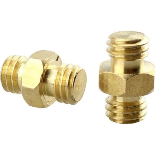3/8'' -16 Male to 3/8'' -16 Male Threaded Converter Screw - Tripod Adapter Screw (pack of two)