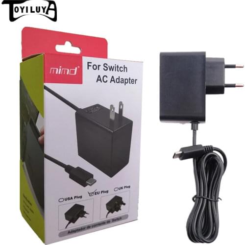 AC Adapter Charger For Nintend Switch Game Console EU/US Plug Wall Travel Home Charge 5V 2.4A Charging USB Type C Power Supply