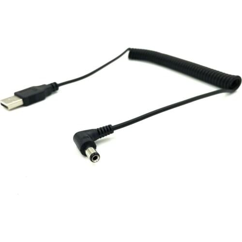 1.5m USB 2.0 Male Plug to 5.5mmx2.1mm DC Power Extension Cable fpr Cellphone TV