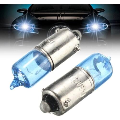 2X 6W BAX9S H6W Super White 5000K Car Auto Xenon Sidelight Bulbs Turn Signal Lamp Bulbs Car Light Source DC12V Car Styling