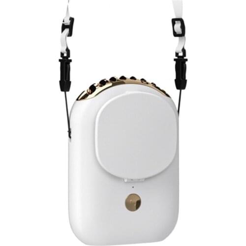 2021 Neck Fan Powerful Three Speed Abs Mini Usb Handheld Fan Portable Fan For Outdoor Silent Small Cooling Air Cooler For Home