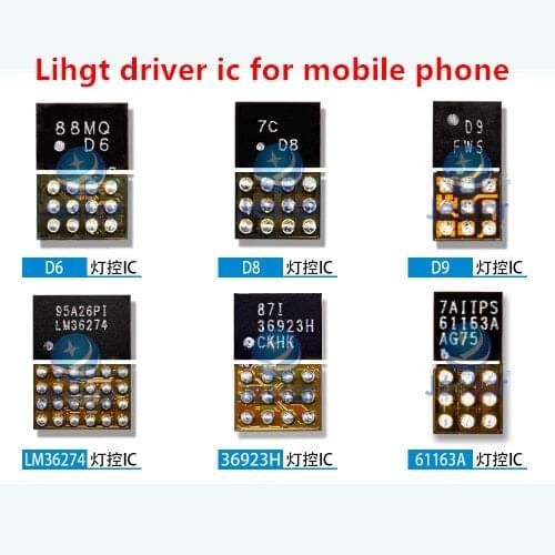 5pcs Marking 49 D6 D8 D9 GR BU 36923h LM36272 LM36274 61163A TPS65132A0/B0 Display Light control drive ic for mobile phone