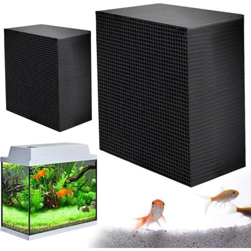 Aquarium Filter Cube Eco-Aquarium Cube Filtration Material Rapid Water Purification Fish Tank Filter Activated Carbon Adsorption