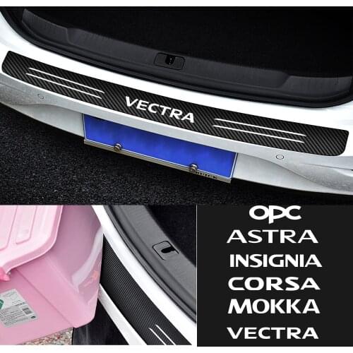 Car Accessories Rear Bumper Trunk Guard Reflective DIY Decortion Stickers For OPEL opc Astra Insignia Corsa Mokka vectra