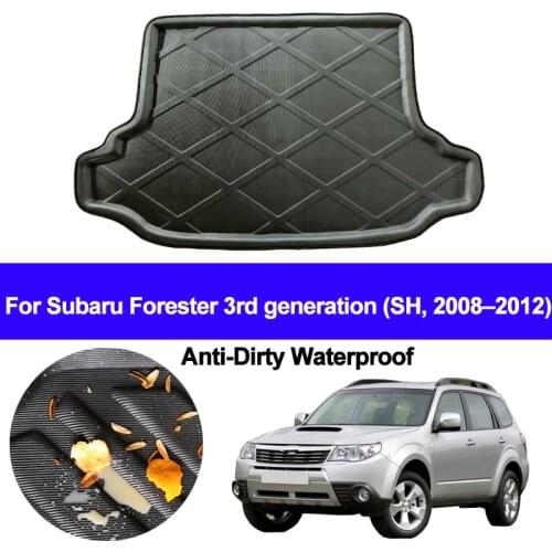 Car Rear Boot Cargo Liner Trunk Floor Carpets Tray Mats Pad Carpet For Subaru Forester 3rd Generation SH 2008 - 2010 2011 2012