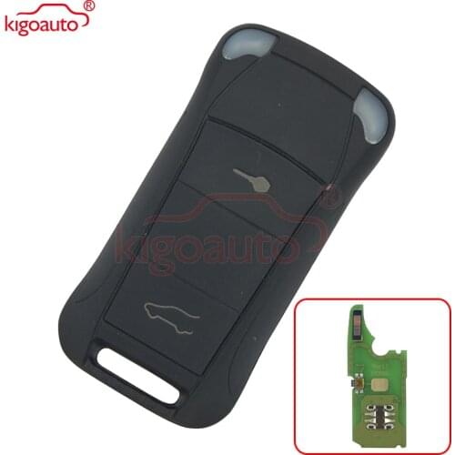 Kigoauto Flip remote car key 2 button 434Mhz for Porsche Cayenne 2003 2004 2005 2006 2007 2008 2009 2010 2011 2012