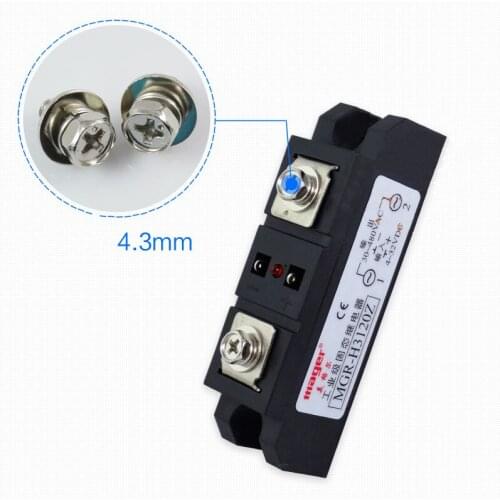 Free shipping 1pc Industrial use 80A DC-AC Solid state relay Quality DC-AC 220V MGR-HS380Z 80A Mager SSR