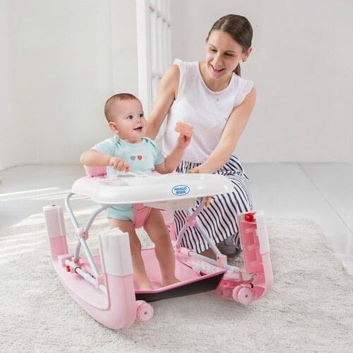 Safe Baby Walker Multifunctional Anti-rollover Scooter Toy Children Learning Driving Rocking Horse With Musical Box