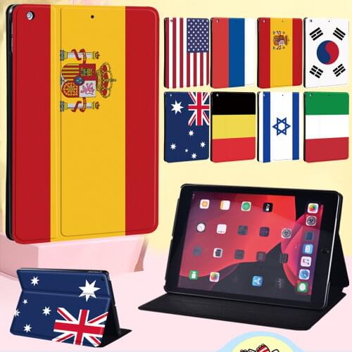 Tablet Case for Apple IPad 2 3 4/iPad Mini 1 2 3 4 5/Air 1 2/Pro 11/iPad 2017 5th Gen/iPad 2018 6th Gen flag series cover Case