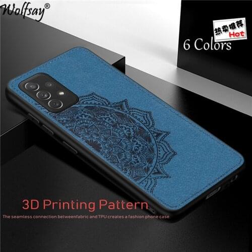 Cotton Fabric Case For Samsung Galaxy A52 5G Case Bumper Cloth Magnetic Silicon Case For Samsung A52 5G Cover For Samsung A52 5G