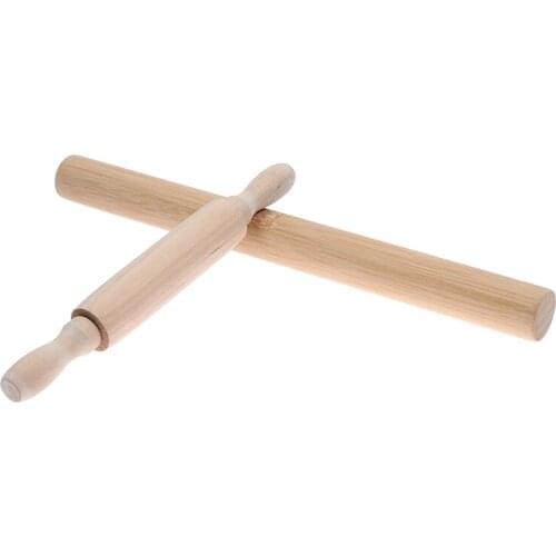 Large Solid Wood Rolling Pins Pizza Bread Biscuit Baking Tool Stick Decoration Dough Roller Wooden Sticks Kitchen Accessories