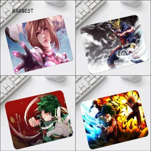 My Hero Academia Anime Pads Mouse-Pad S Size Play Desk Mats Non-slip Rubber Mats with No Locking Cheaper for Cartoon Fans Hobby