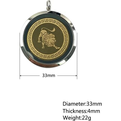 Leo Mens Pendant Necklace Spiritual Energy Chain Necklace for Women