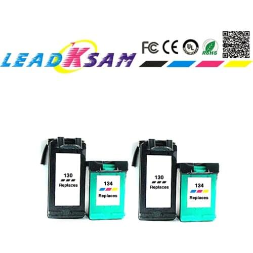 2set Ink Cartridges Replace for HP 130 134 hp130 hp134 Officejet K7100 K7103 K7108 Deskjet 6940 6943 6980 6980xi 6983 6988