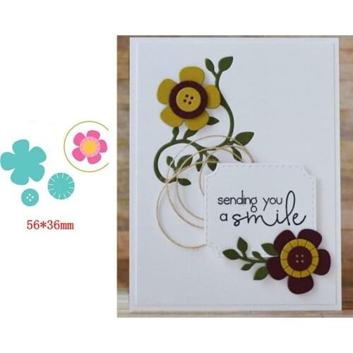 3-piece Set Graceful Small Flower Affordable Plant Decoration Metal Cutting Dies For DIY Scrapbooking Paper Cards New 2019