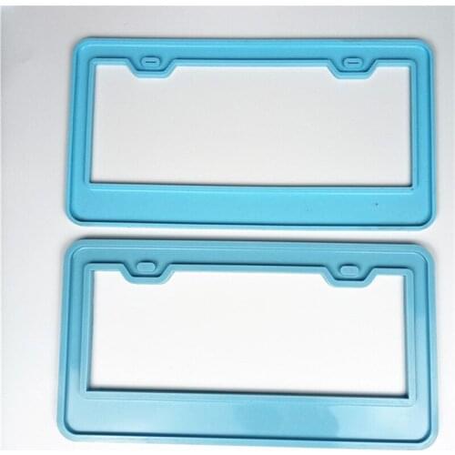 Car License Plate Frame Silicone Mold for DIY Creativity Uv Expoy Resin Case Homemade Tools