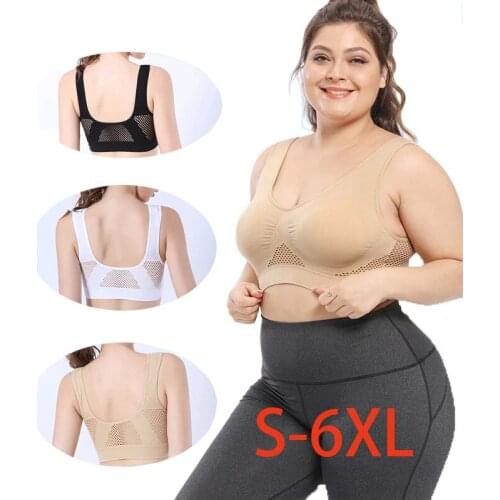 Sports Bra Womens Tube Top Brassiere Sport Femme Bras For Women Gym Crop Top Fitness Bralette Push Up Bra Yoga S-6XL