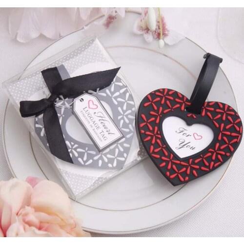 Unique Wedding Favors And Gift Party Decorations Heart Airplane Luggage Tag Baggage Tag LX4406