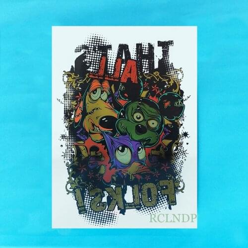 Waterproof Temporary Tattoo Sticker Cartoon Graffiti tatto stickers flash tatoo fake tattoos for men