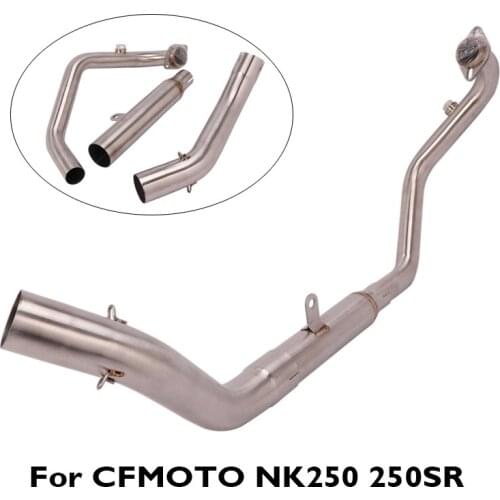 Motorcycle Exhaust Header Connection Link Slip on Escape Exhaust System for CFMOTO NK250 250SR