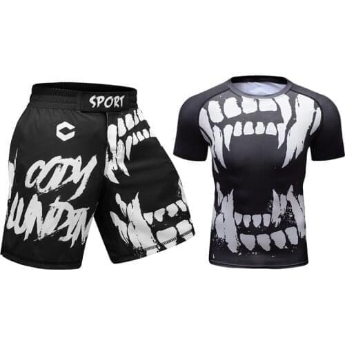High Quality Rash Guard Jiu Jitsu Bodybuilding Sportswear Cody Lundin Mens 3D Printed Jogging Suit Bjj