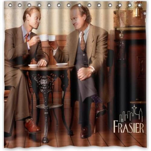 High Quality Custom Waterproof Bathroom Curtains Frasier Polyester Fabric Shower Curtain 180*180cm