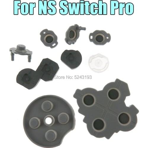 10sets For NS Pro switch controller Button Repair ABXY Cross button conductive rubber pad for Nintend Switch Pro Controller