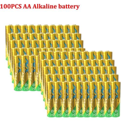 100Pcs NX LR6 AA batteries 2A battery UM3 MN1500 E91 1.5v Aa Alkaline Battery Dry Primary Superior R6P 2A Batteria