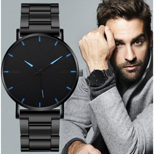 2020 Minimalist Mens Fashion Ultra Thin Watches Simple Men Business Leather Belt Quartz Watch Relogio Masculino