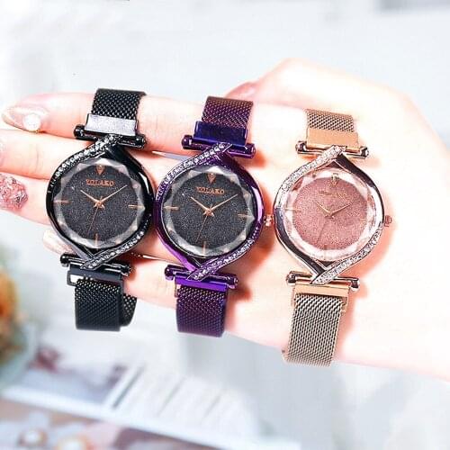 2020 Women Watches YOLAKO Fashion Luxury Magnet Buckle Diamond Oval Shape Watches Women Casual Ladies Watches Reloj Mujer Clock