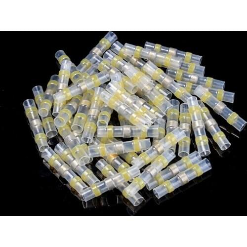 30PCS Heat Shrink Soldering Terminals Seal Sleeve Butt Splice Tube Wire Connector Solder Connectors Terminal 4.0-6.0mm2 Kit