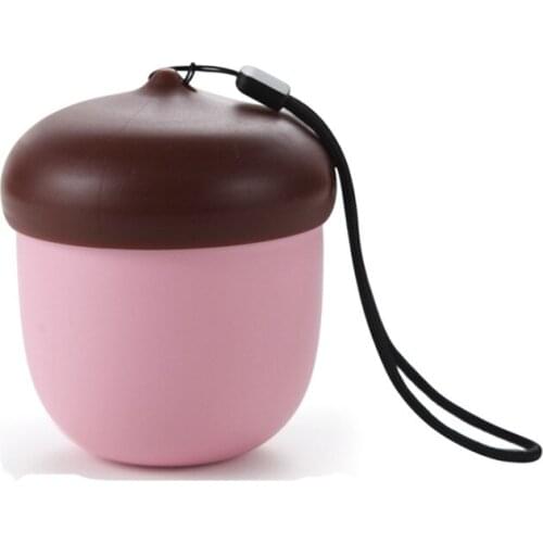 320ml Cute Water Drinking Bottle BPA Free Acorn Oaknut Shape FDA Plastic PC PP Water Bottle with Tea Infuser Cup Drinkwares