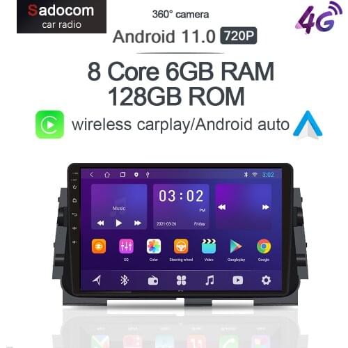 360 Panoramic Camera 6G+128G Android 10.0 Car DVD Player GPS WIFI Bluetooth RDS autoradio For NISSAN MICRA KICKS 2017 2018 2019