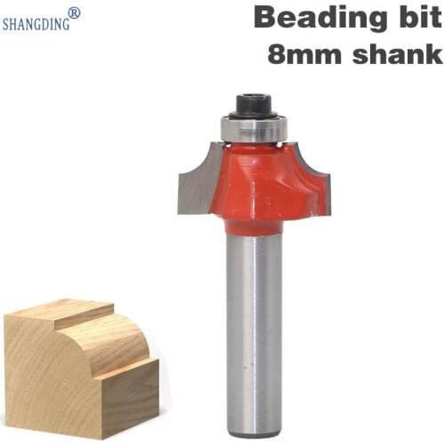 8 Shank Knife Carpentry Milling Cutter Slotting Tool Trimming Machine Head R Knife Carving Machine Gong Knife Rounded Corners