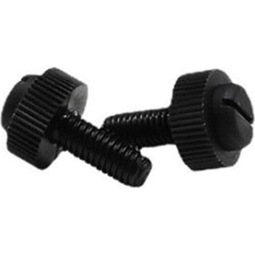 80pcs M3 PVC Slotted Knurled Screw Hand-Tightened Knurled Plastic Insulated Bolt Acid Alkali Resistant 8mm-20mm Thread Length