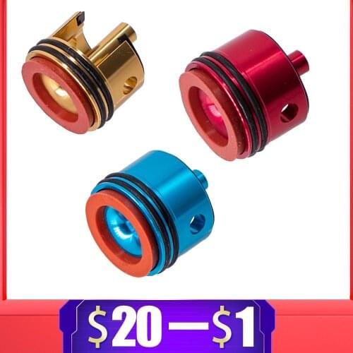 CNC Aluminum Soft Rubber Cylinder Head For FightingBro Ver.2 M4 Paintball Gel Blaster Air Guns Gearbox AEG Airsoft Accessories