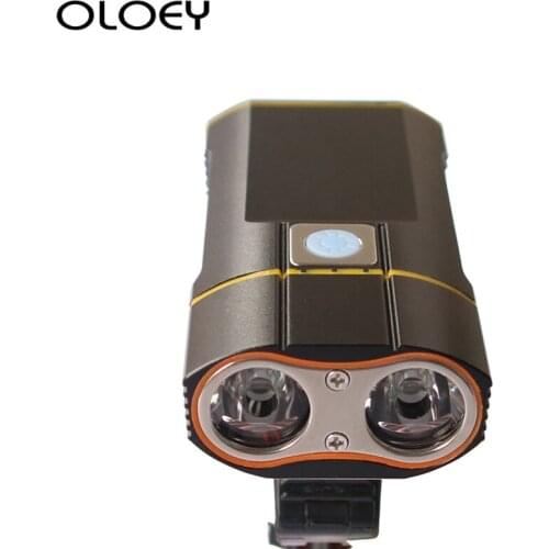 New USB Rechargeable Bike Light 800LM Flashlight Bicycle Front Safety Lights 118Degree Holder Cycle Accessories Waterproof Lamp