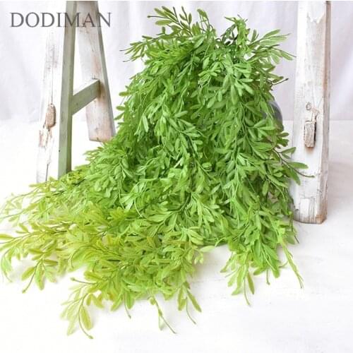 Artificial green rattan phoenix grass wall hanging home hotel decoration wedding simulation plant grass rattan 1pc