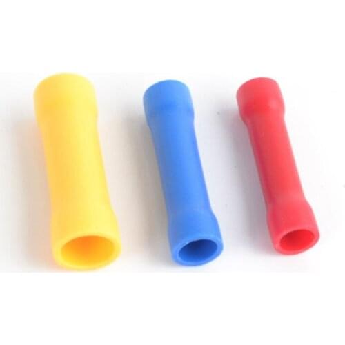 50pcs BV1.25 BV2 BV5.5 Insulated Crimp Terminals Electrical Wire Cable Crimping Terminal Connector Set Assortment Kit